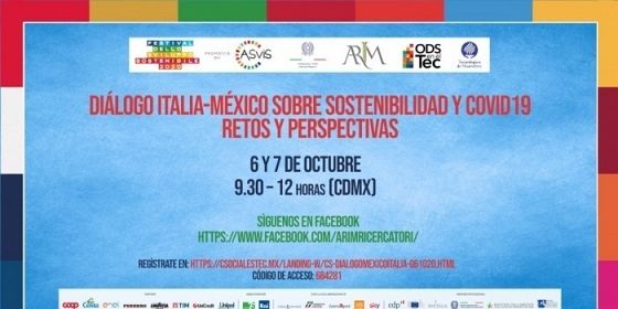 Diálogo Italia-México sobre Sostenibilidad y COVID19: retos y perspectivas
